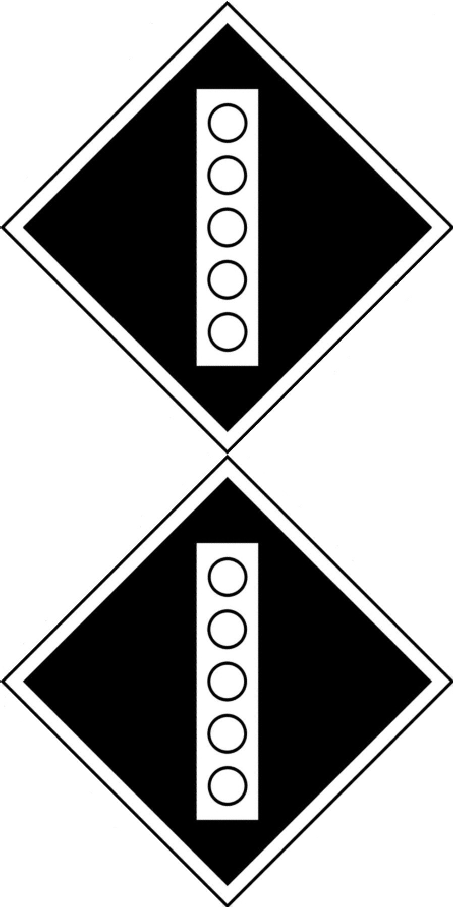 ЖД ЗНАК «ПОДНЯТЬ ТОКОПРИЕМНИК НА ЭЛЕКТРОПОЕЗДЕ»