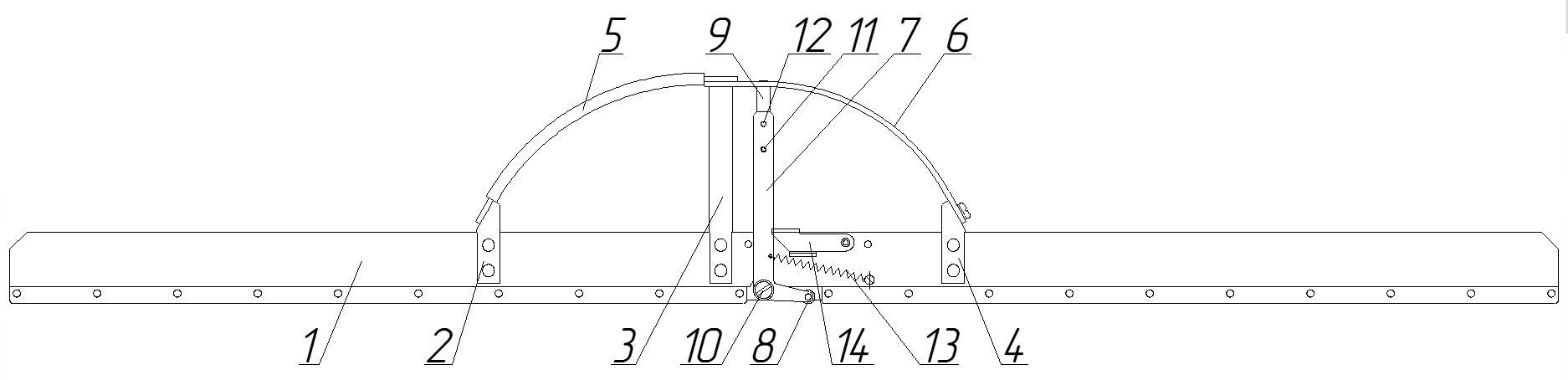 ЛИНЕЙКА ШЕСТОПАЛОВА ПРИСПОСОБЛЕНИЕ ПИ-1000.00.00 ШАБЛОН 82904