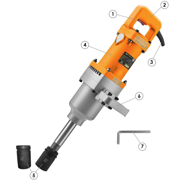 ЭЛЕКТРИЧЕСКИЙ УДАРНЫЙ ПУТЕВОЙ ГАЙКОВЕРТ MESSER 645С (2800 НМ)