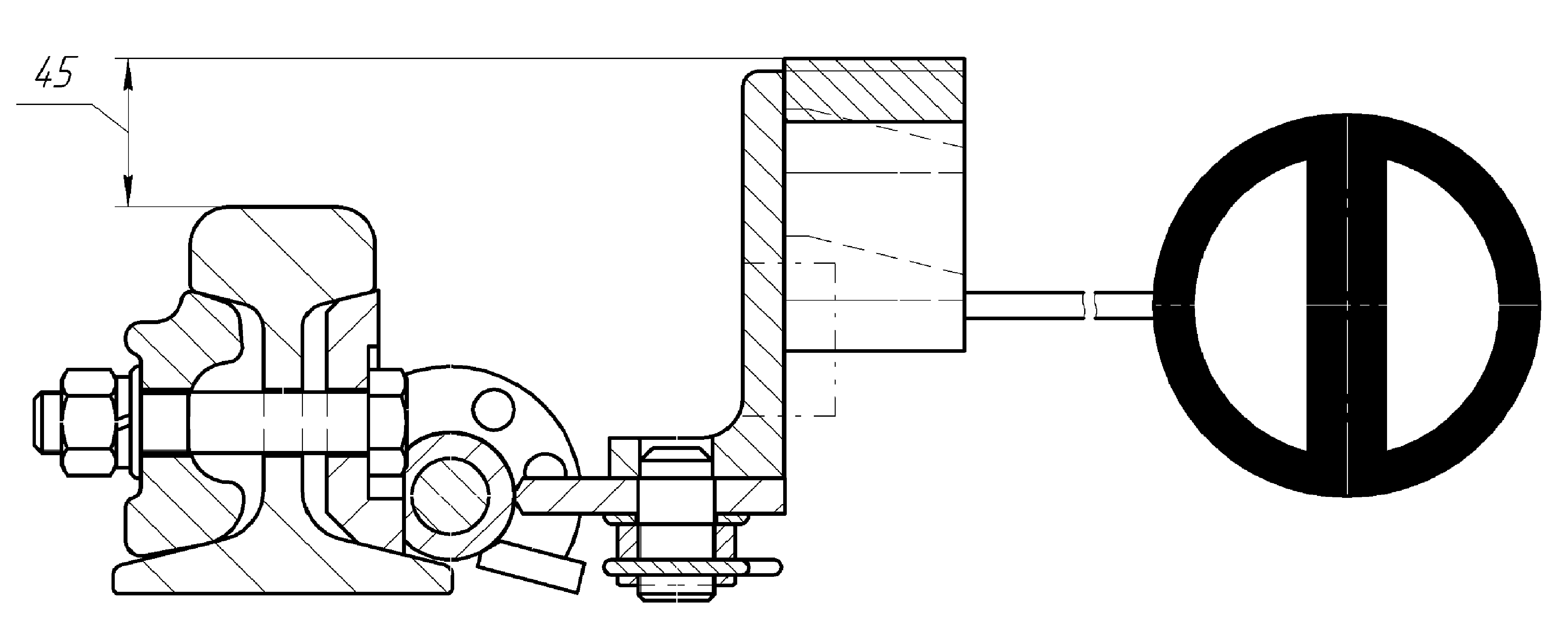 БАШМАК СБРАСЫВАЮЩИЙ КОЛЕСОСБРАСЫВАТЕЛЬ КСБ-Р РУЧНОЙ