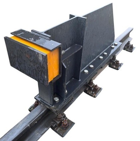 ТУПИКОВЫЙ ПУТЕВОЙ РЕЛЬСОВЫЙ УПОР УДАРНОГО ТИПА ДЛЯ КРАНОВЫХ РЕЛЬСОВ