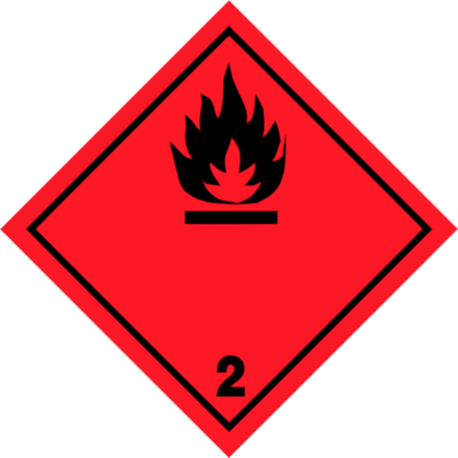 ЗНАК «ОПАСНОСТЬ ГРУЗА — ВОСПЛАМЕНЯЮЩИЕСЯ ГАЗЫ»